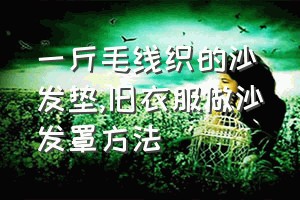 一斤毛线织的沙发垫（旧衣服做沙发罩方法）