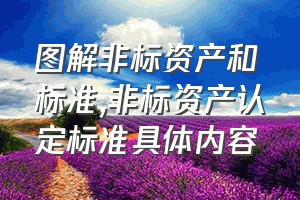 图解非标资产和标准（非标资产认定标准具体内容）