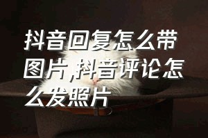 抖音回复怎么带图片（抖音评论怎么发照片）