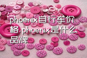 phoenix自行车价格（phoenix是什么品牌）