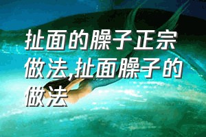 扯面的臊子正宗做法（扯面臊子的做法）