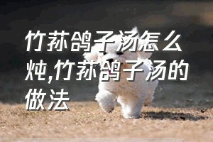 竹荪鸽子汤怎么炖（竹荪鸽子汤的做法）