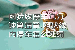 网状线停车几分钟算违章（网状线内停车怎么处罚）