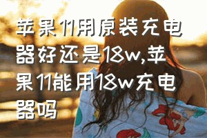 苹果11用原装充电器好还是18w（苹果11能用18w充电器吗）