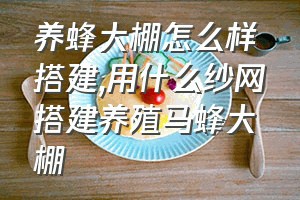 养蜂大棚怎么样搭建（用什么纱网搭建养殖马蜂大棚）