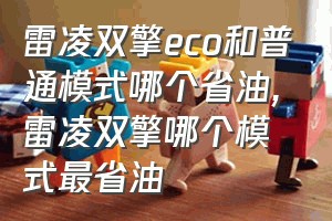 雷凌双擎eco和普通模式哪个省油（雷凌双擎哪个模式最省油）