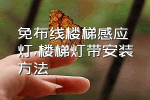 免布线楼梯感应灯（楼梯灯带安装方法）