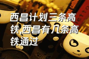 西昌计划三条高铁（西昌有几条高铁通过）