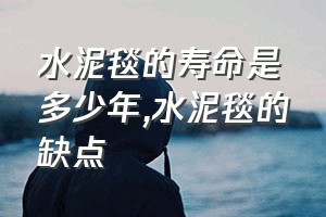 水泥毯的寿命是多少年（水泥毯的缺点）