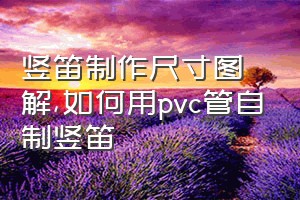 竖笛制作尺寸图解（如何用pvc管自制竖笛）