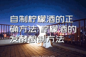 自制柠檬酒的正确方法（柠檬酒的发酵酿制方法）