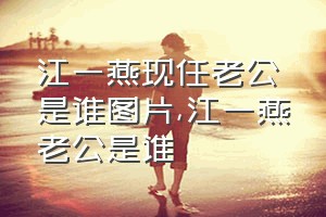 江一燕现任老公是谁图片（江一燕老公是谁）