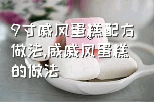 9寸戚风蛋糕配方做法（咸戚风蛋糕的做法）