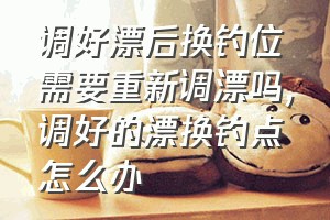 调好漂后换钓位需要重新调漂吗（调好的漂换钓点怎么办）