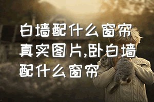 白墙配什么窗帘真实图片（卧白墙配什么窗帘）