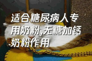 适合糖尿病人专用奶粉（无糖加钙奶粉作用）