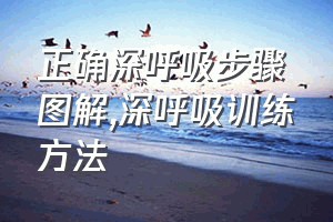 正确深呼吸步骤图解（深呼吸训练方法）