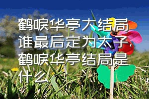 鹤唳华亭大结局谁最后定为太子（鹤唳华亭结局是什么）