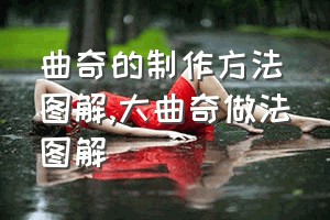 曲奇的制作方法图解（大曲奇做法图解）