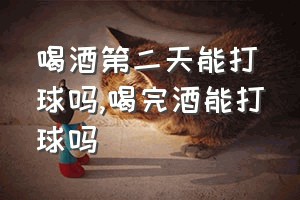 喝酒第二天能打球吗（喝完酒能打球吗）