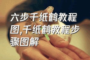 六步千纸鹤教程图（千纸鹤教程步骤图解）