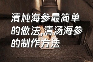 清炖海参最简单的做法（清汤海参的制作方法）