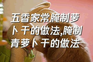 五香家常腌制萝卜干的做法（腌制青萝卜干的做法）