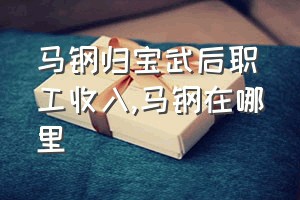 马钢归宝武后职工收入（马钢在哪里）