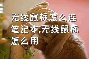 无线鼠标怎么连笔记本（无线鼠标怎么用）