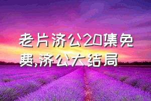 老片济公20集免费（济公大结局）