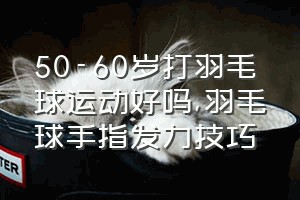 50-60岁打羽毛球运动好吗（羽毛球手指发力技巧）