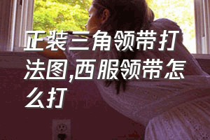 正装三角领带打法图（西服领带怎么打）