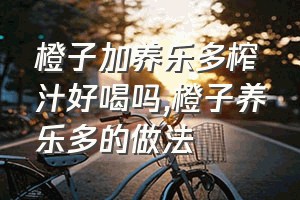 橙子加养乐多榨汁好喝吗（橙子养乐多的做法）