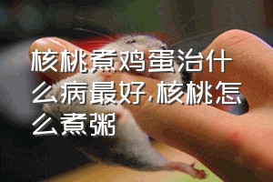 核桃煮鸡蛋治什么病最好（核桃怎么煮粥）