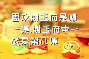 围攻谢玉府是哪一集（谢玉府中一战是第几集）