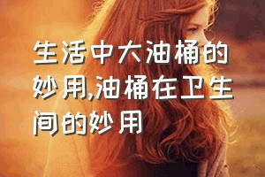 生活中大油桶的妙用（油桶在卫生间的妙用）