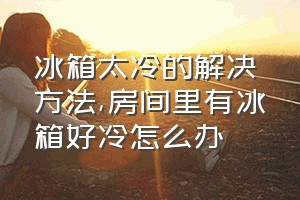 冰箱太冷的解决方法（房间里有冰箱好冷怎么办）