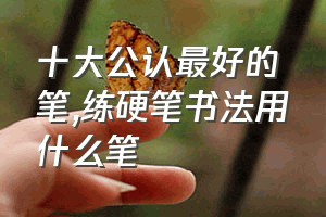 十大公认最好的笔（练硬笔书法用什么笔）