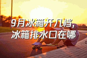 9月冰箱开几档（冰箱排水口在哪）