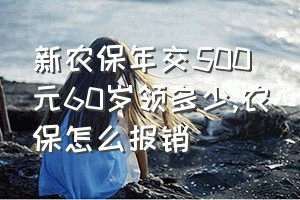 新农保年交500元60岁领多少（农保怎么报销）