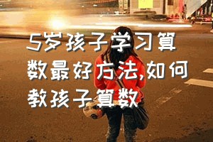 5岁孩子学习算数最好方法（如何教孩子算数）