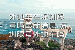 外地车在深圳限号吗最新消息（深圳限号外地车吗）