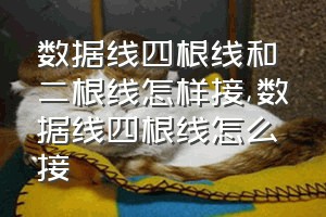 数据线四根线和二根线怎样接（数据线四根线怎么接）