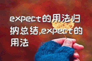 expect的用法归纳总结（expect的用法）