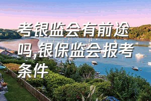 考银监会有前途吗（银保监会报考条件）