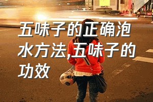 五味子的正确泡水方法（五味子的功效）