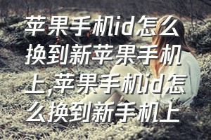 苹果手机id怎么换到新苹果手机上（苹果手机id怎么换到新手机上）