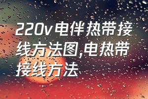 220v电伴热带接线方法图（电热带接线方法）