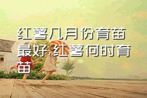 红薯几月份育苗最好（红薯何时育苗）