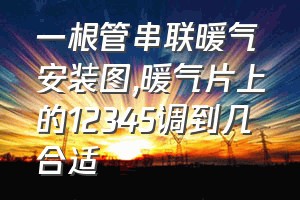 一根管串联暖气安装图（暖气片上的12345调到几合适）